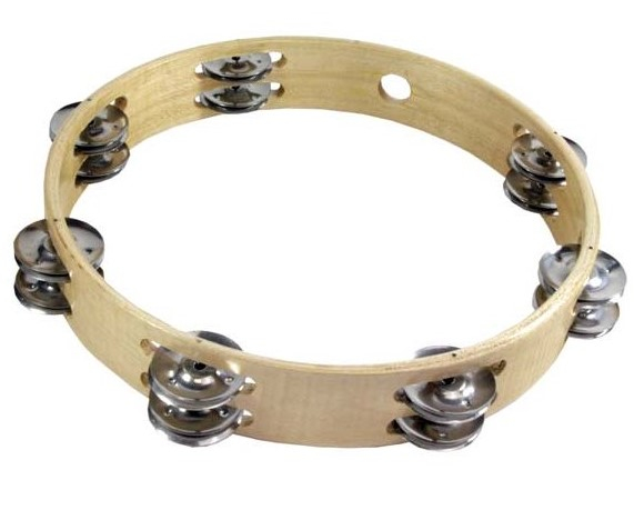 30cm Holz-Tamburin