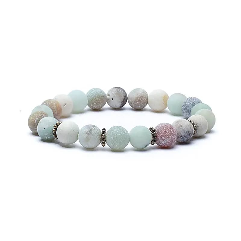 Armband - Amazonit, elastisch