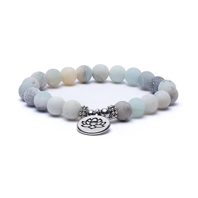 Armband - Amazonit, Lotus