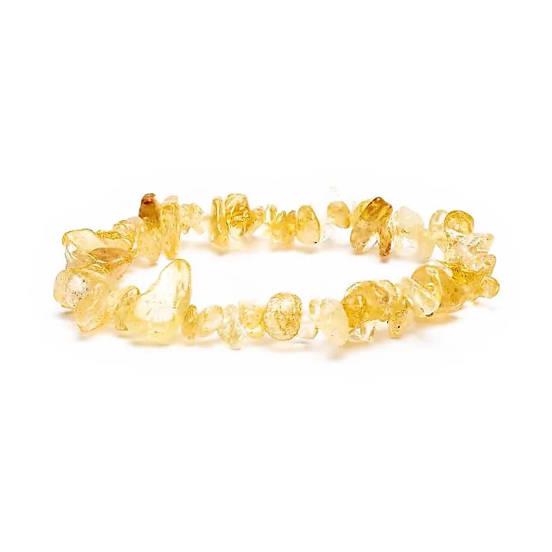Armband - Citrin - kleine Stücke, elastisch