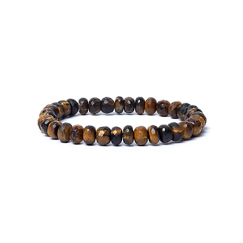 Armband - Facettiertes Tigerauge AA Qualität, 8mm
