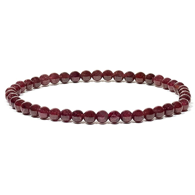 Armband - Granat, elastisch