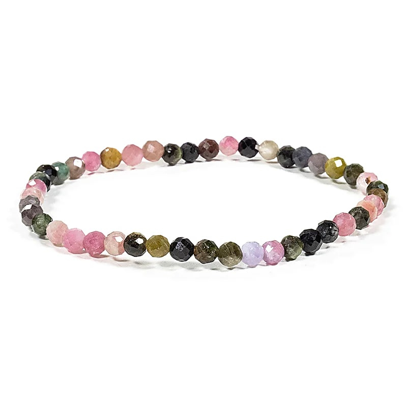 Armband - Mehrfarbiger Turmalin, elastisch