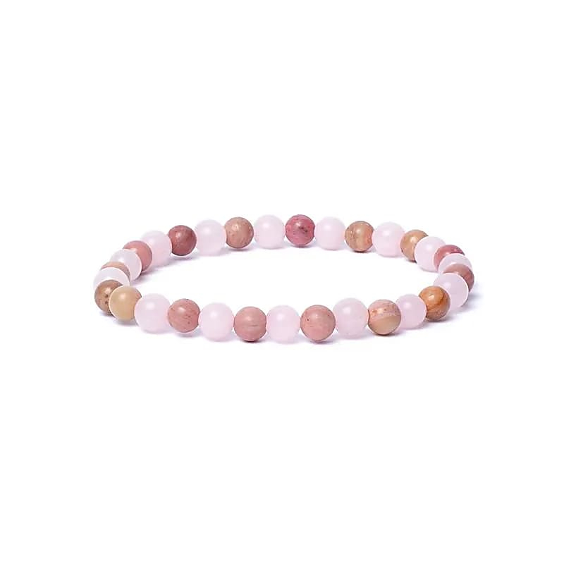 Armband - Rosenquarz und Tulit, AA Qualität
