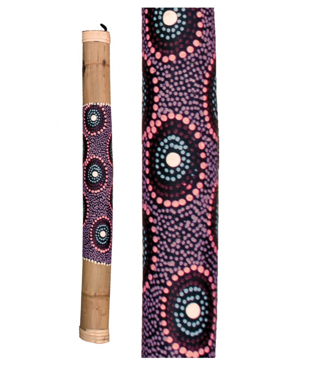 Bemalte Bambus-Regenstab 60cm