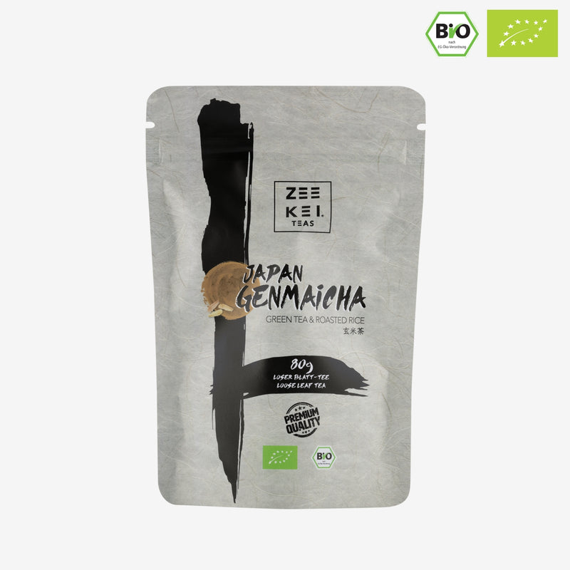 BIO Genmaicha grüner Tee - lose Blatt Tee 80 g (Bancha + gerösteter Reis)