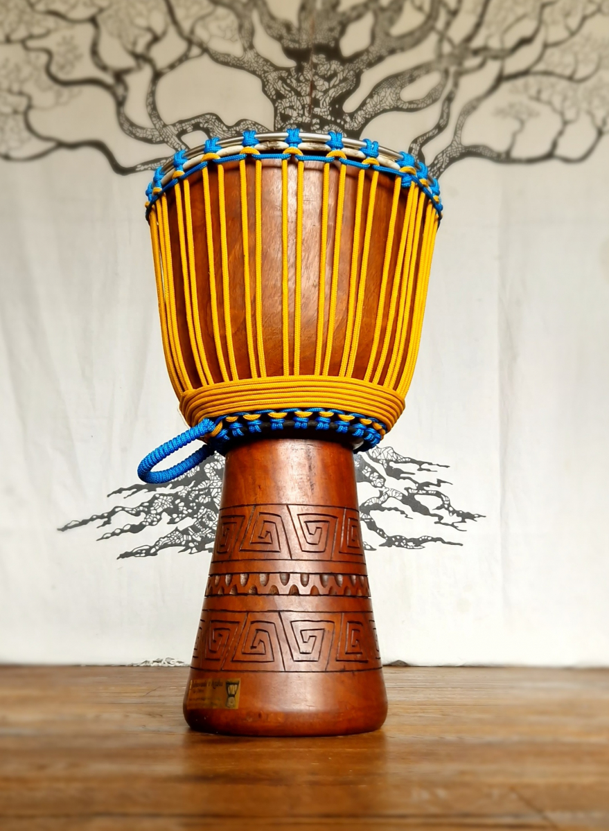 Djembe Mahagoni Premium L - Petrovič Drums - Hirschleder
