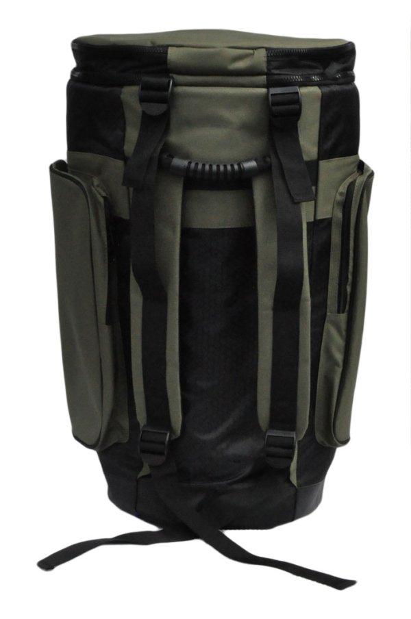 Djembe Rucksack Professional XXL 65cm/42,5cm schwarz + khaki