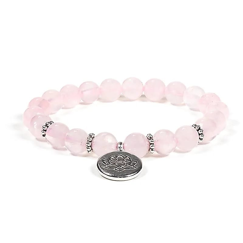 Flexibles Armband Rosary mit Lotus-Symbol