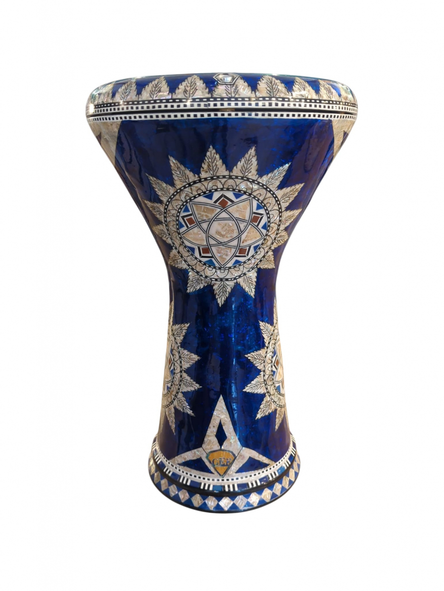 Gawharet EL Fan - Darbuka (Doumbek) Perlmutt Blauer Himmel 8,75