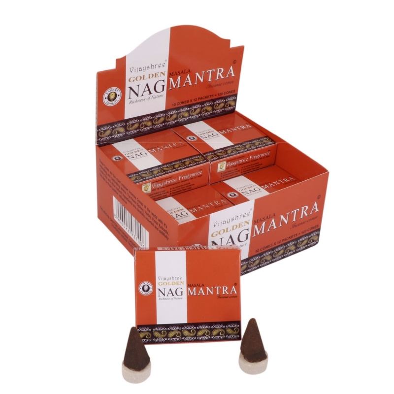 GOLDEN NAG - Mantra Duftkegel Masala