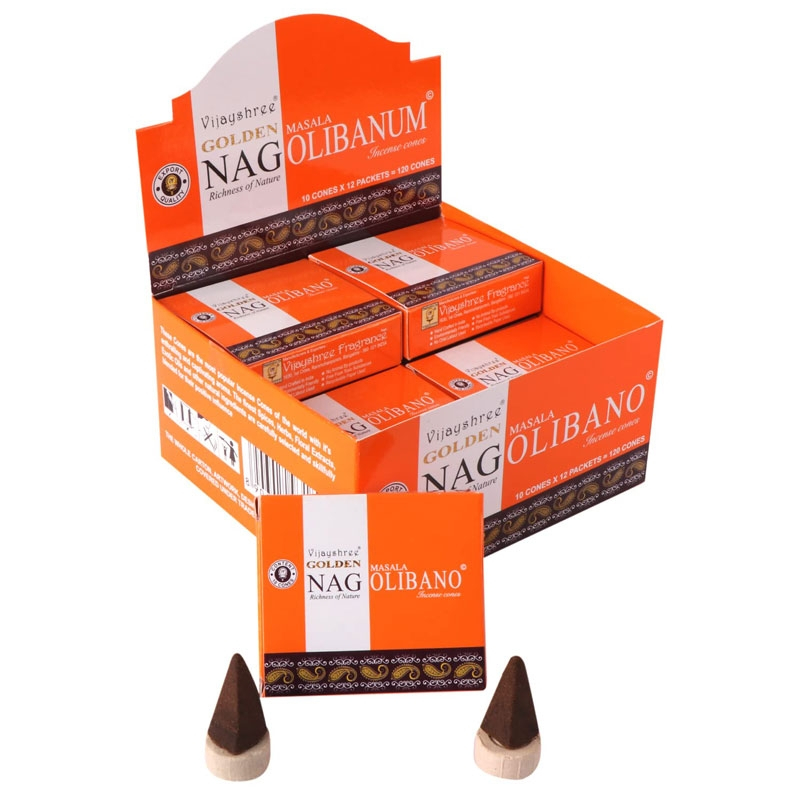 GOLDEN NAG Masala Duftkegel - Olibanum