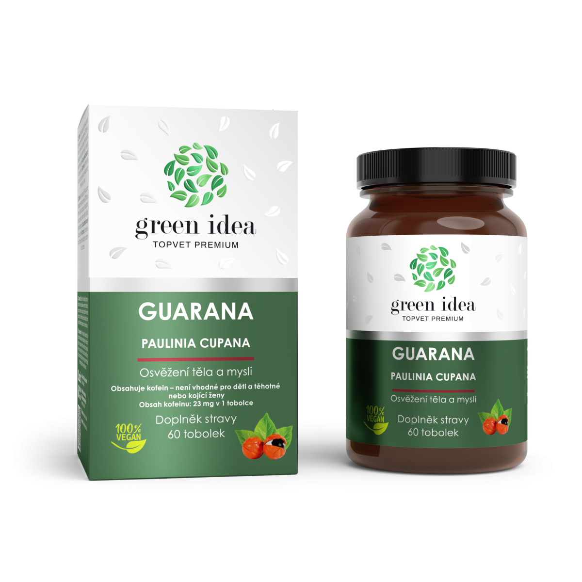 Guarana Kräuterextrakt - Erfrischung für Körper und Geist - Kapseln