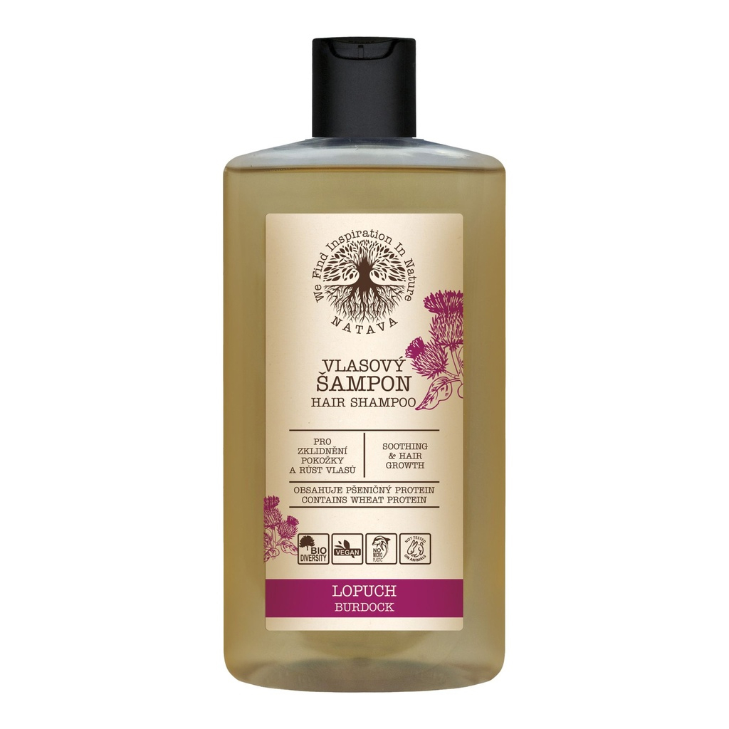 Haarshampoo Klette - Für Beruhigung der Kopfhaut und Haarwachstum