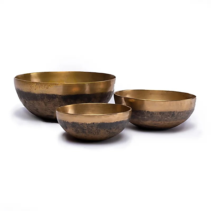 Handgehämmerte Tibetische Klangschale Chandra 950-1050g, 19-21cm