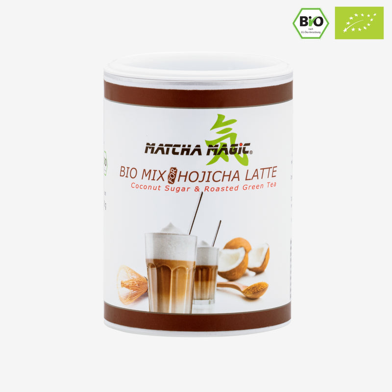 Hojicha Latte BIO-Mischung – 200 g (gerösteter grüner Tee + Kokoszucker)
