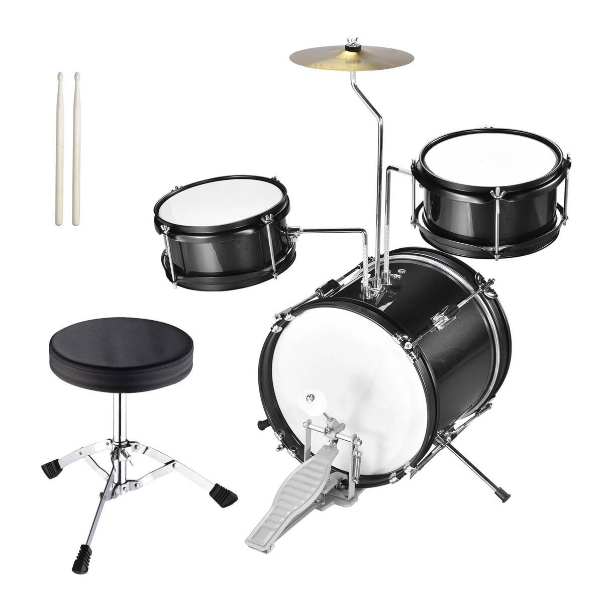 Junior Schlagzeug-Set Kera Audio ZPD-3 schwarz