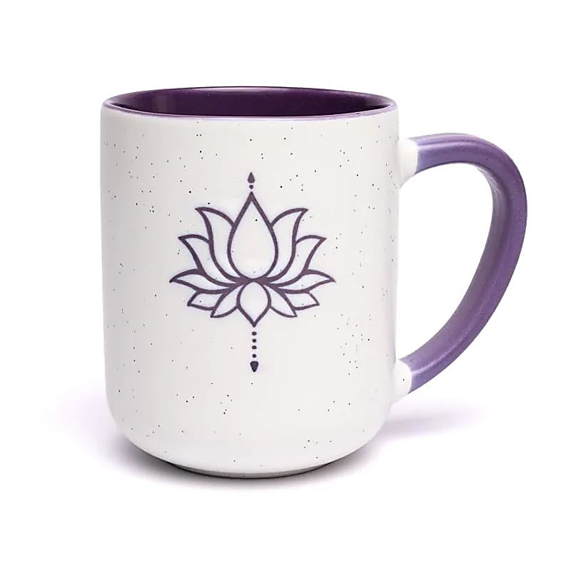 Keramiktasse - Violetter Lotus, 400 ml