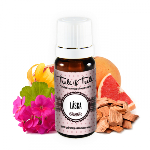 Liebe zum natürlichen ätherischen Öl Tulsi und Tulsi