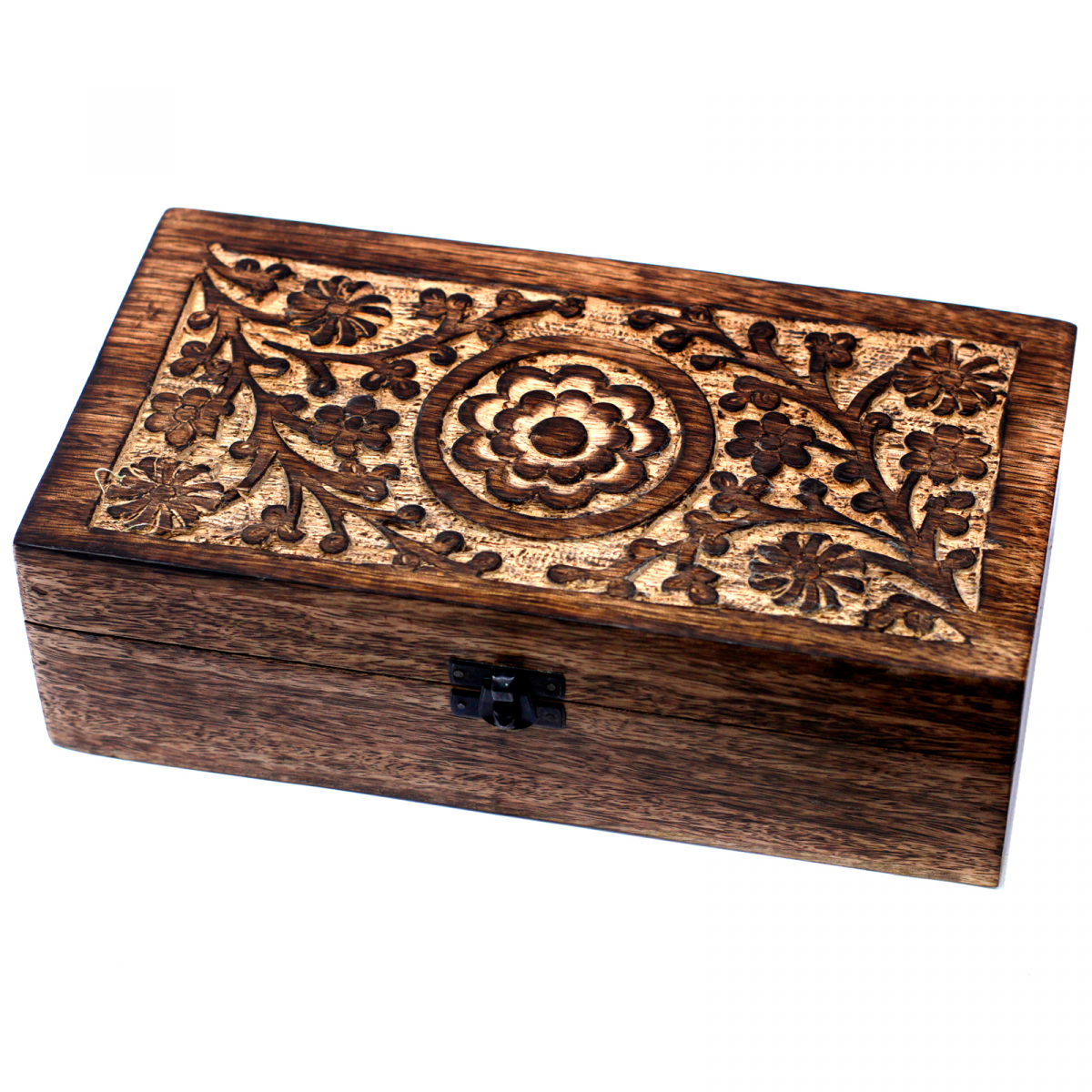 Mango Holzbox für 32 ätherische Öle