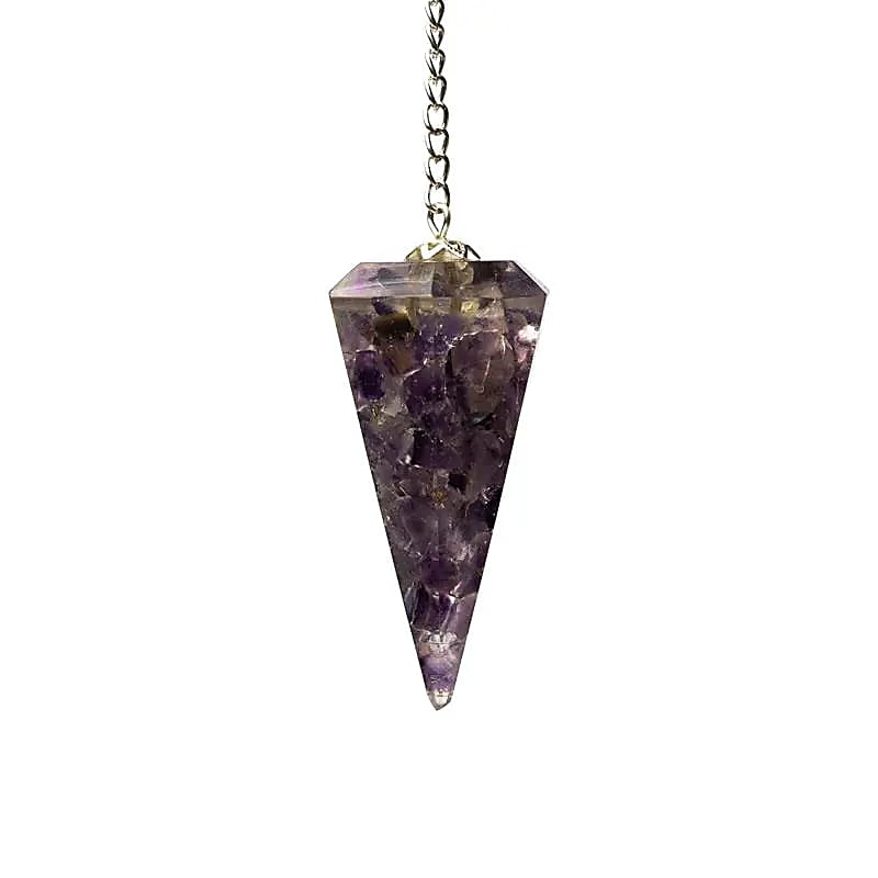 Orgonitisches Pendel – geschliffener Amethyst