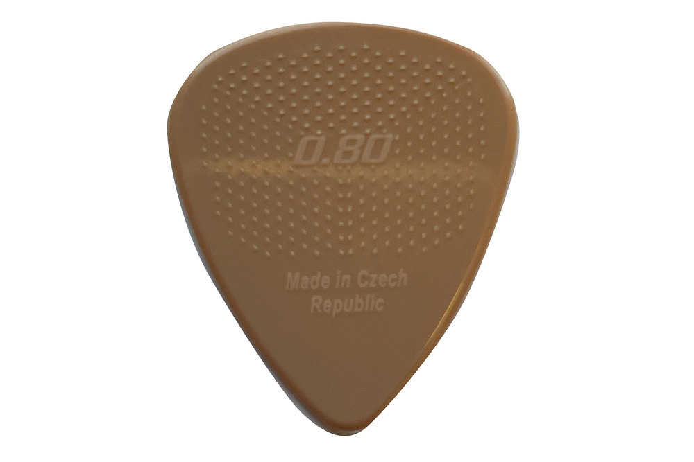 Plektrum D-Grip 351 White Coffee 0,8 mm 1 Stk. Nylon Janicek