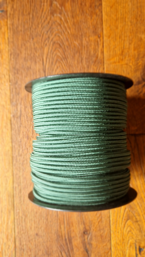Professionelle Djembe-Schnur 5,5 mm mit grünem Kern - 1m