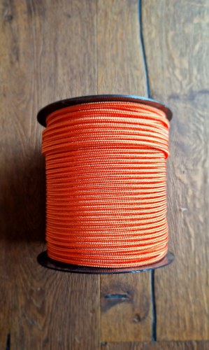 Professionelle Djembe-Schnur 5,5 mm mit orangefarbenem Kern 1m
