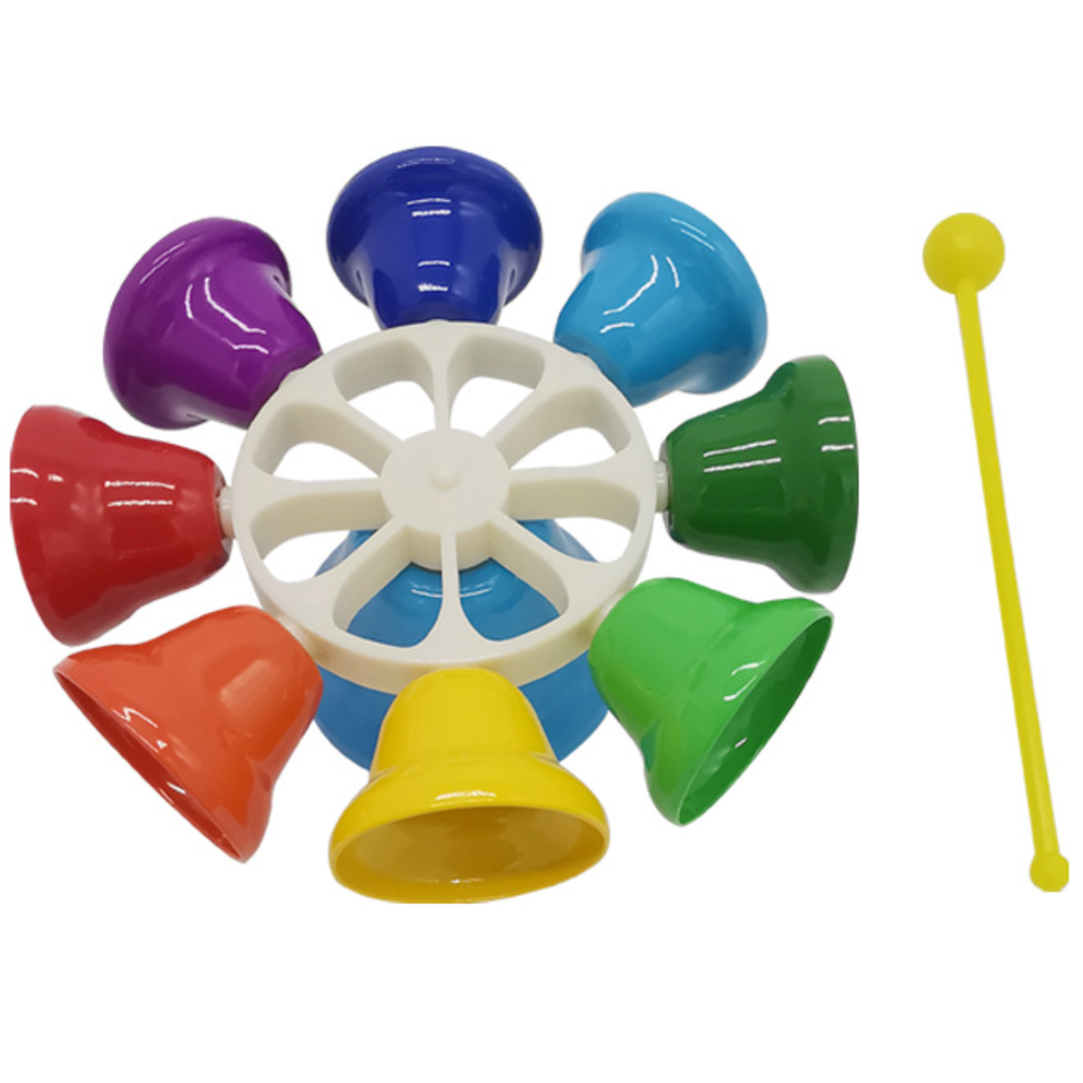 Set geladener farbiger Glocken - 8 Töne