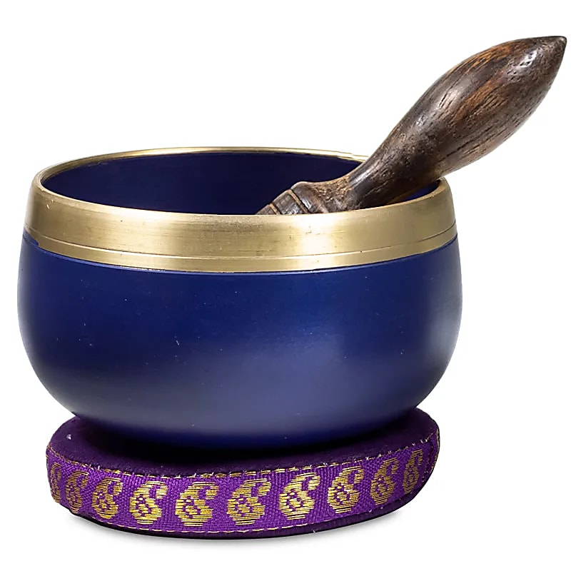 Tibetanische Singing Bowl Sahasrara Chakra - Lila 220g