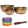 Singing Bowl Sets (Schlägel+Unterlage) - Handgehämmert